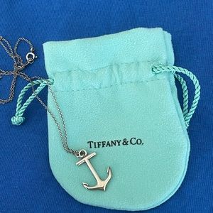 Tiffany Anchor Necklace, comes with pouch